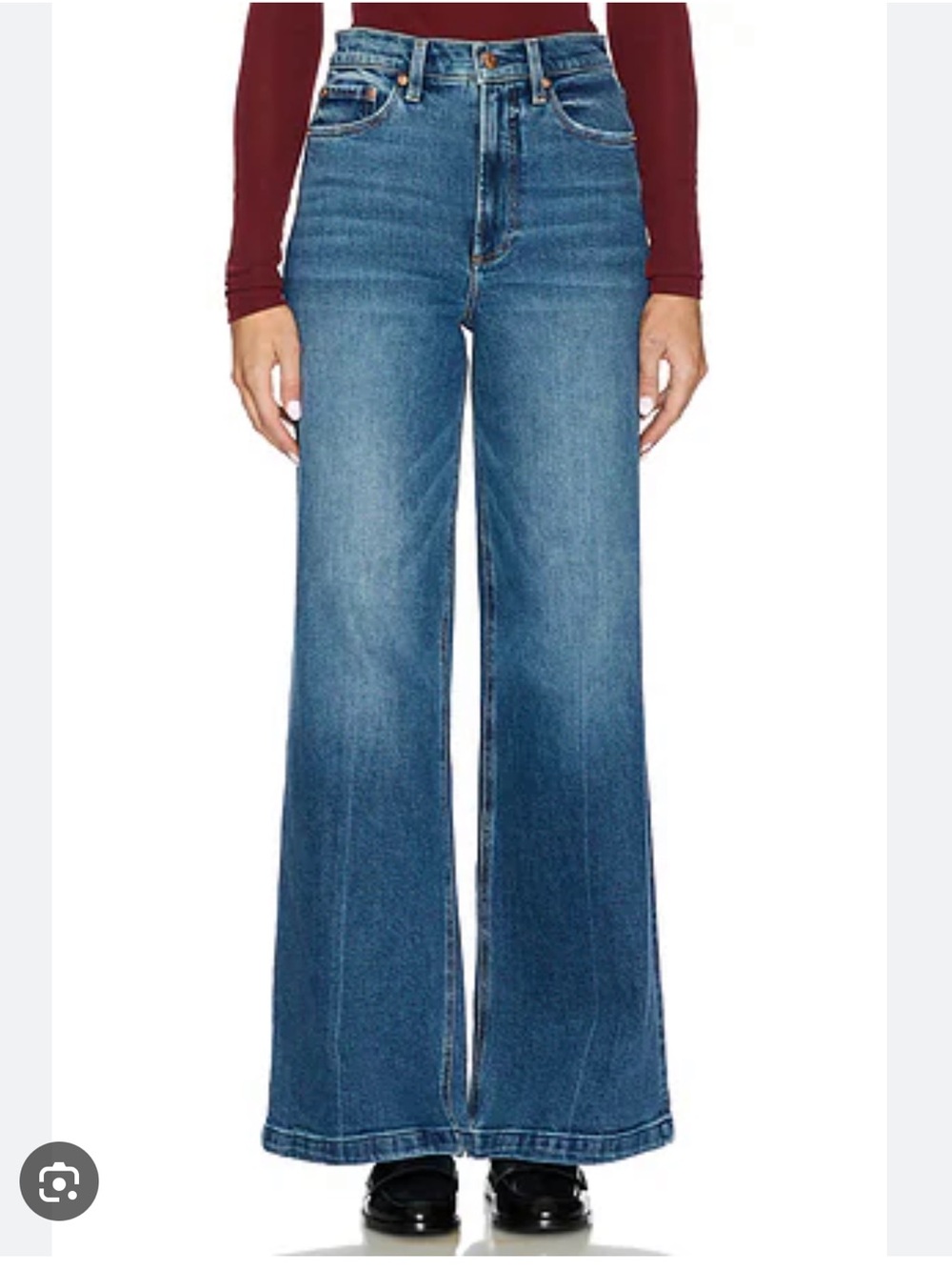 Pistola Lana Wide Leg Women's Jeans in Blue